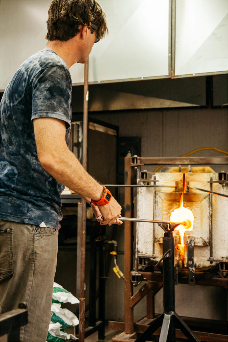 solid glass blowing